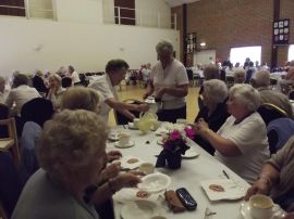 Beryl and Rena serving our guests